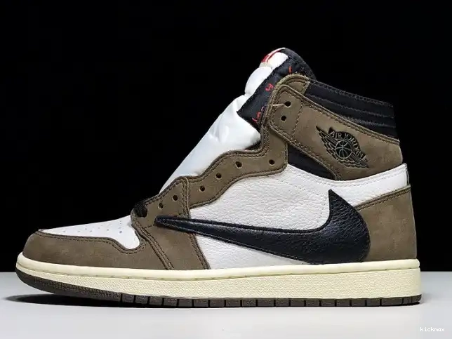 Cheap MAX Retro 1 CD4487 Scott Travis - Air 100 Jordan 'Mocha' x OG High 0621